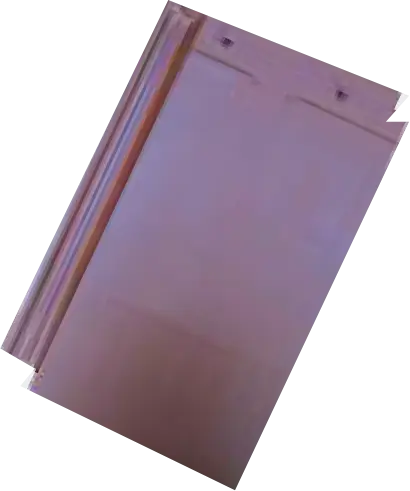 Ceramic Roof Tiles Flat - Coffee Brown