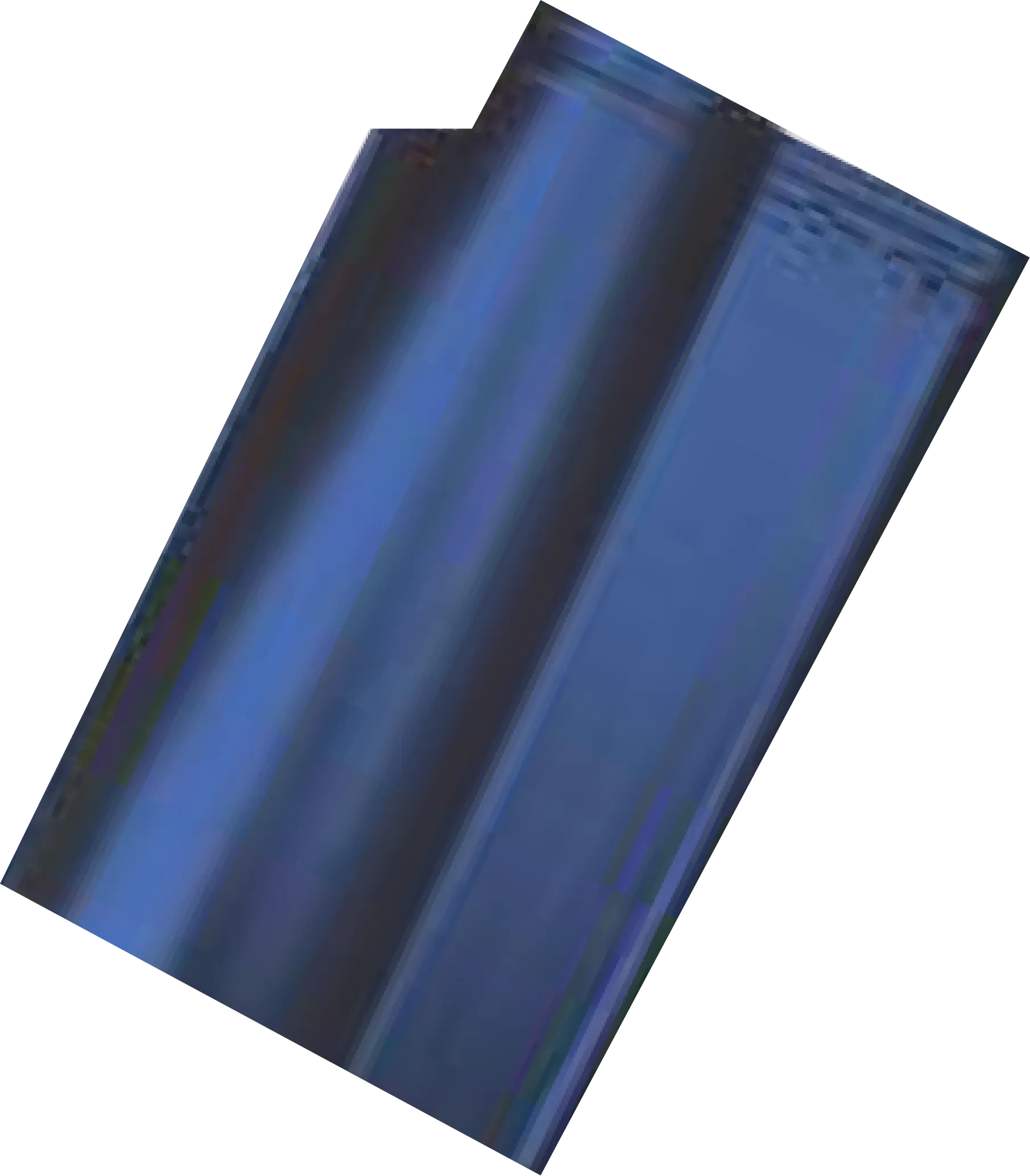 Roman Roof Tiles - Black Matt Ceramic