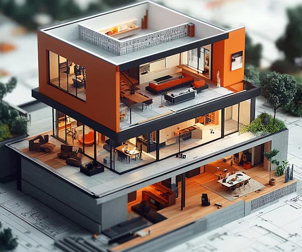 3D House Elevation Design Services